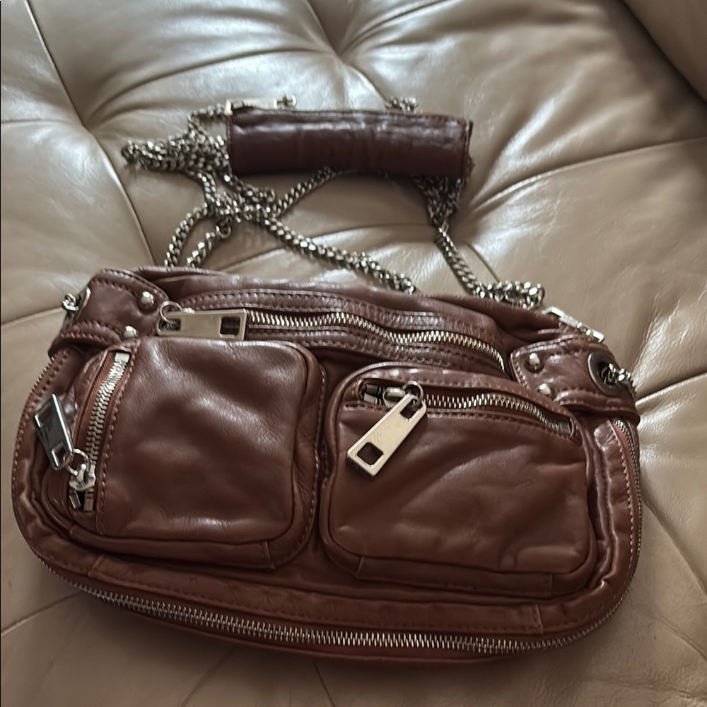 Steven By Steve Madden Brown Leather Bag